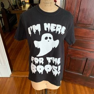 Halloween Drinking Ghosts T-shirt Medium EUC